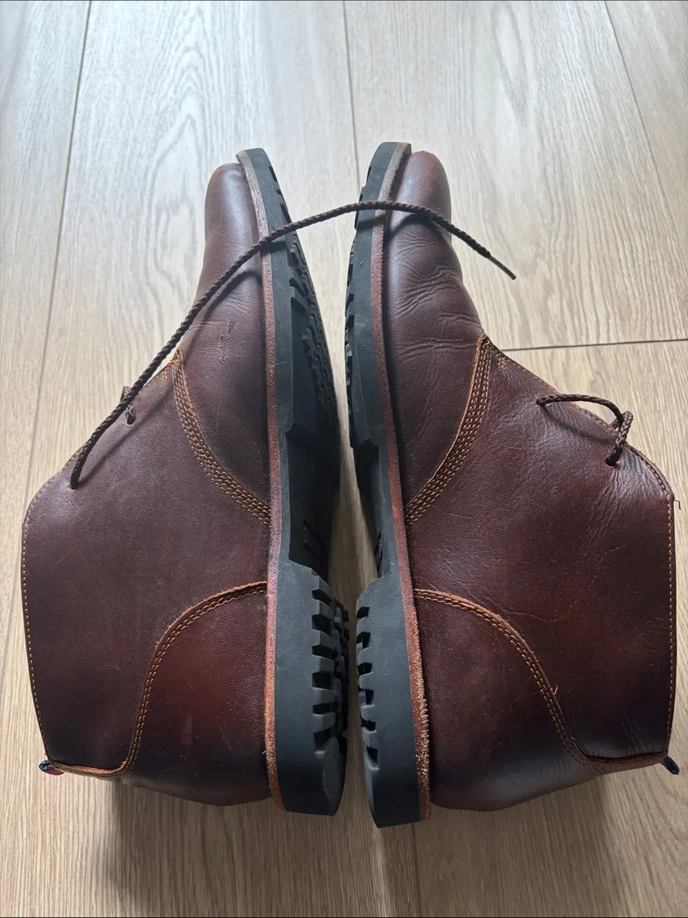 Timberland Men's Dark Brown Leather Chukka Boots